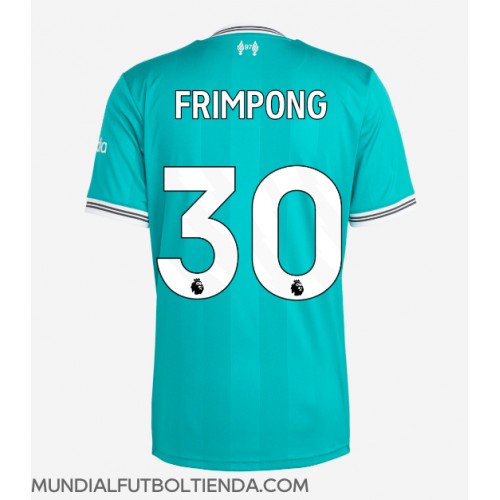 Camiseta Liverpool Jeremie Frimpong #30 Tercera Equipación Replica 2025-26 mangas cortas